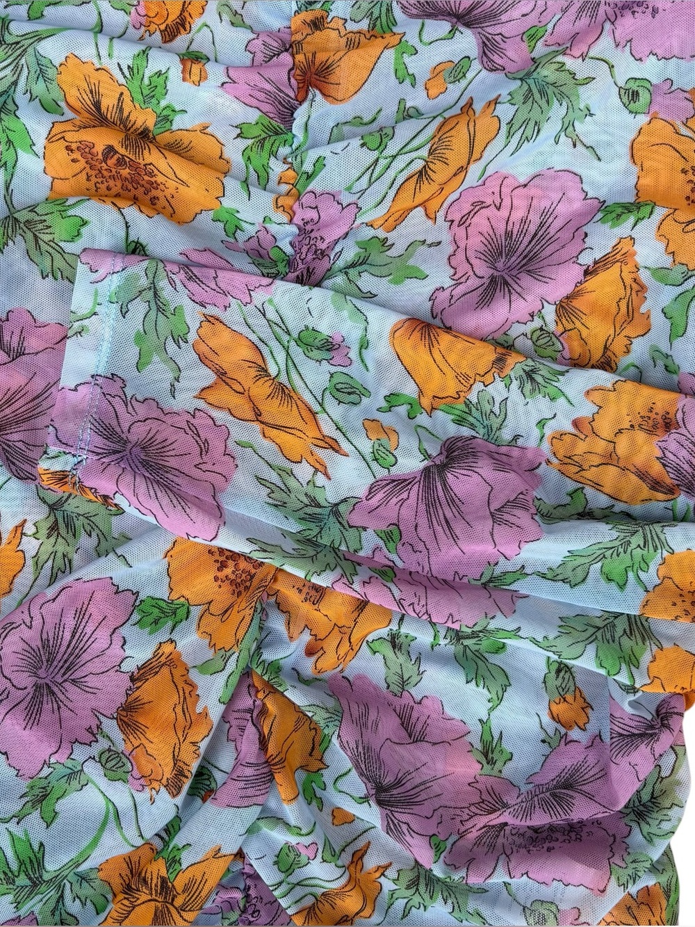 NWOT Veronica Beard Myrna Ruched Floral-Print Tulle Top Size 10 - Picture 7 of 14
